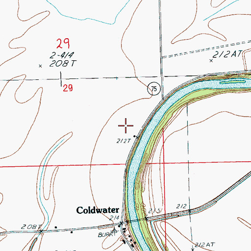 Topographic Map of Macedonia Church, AR