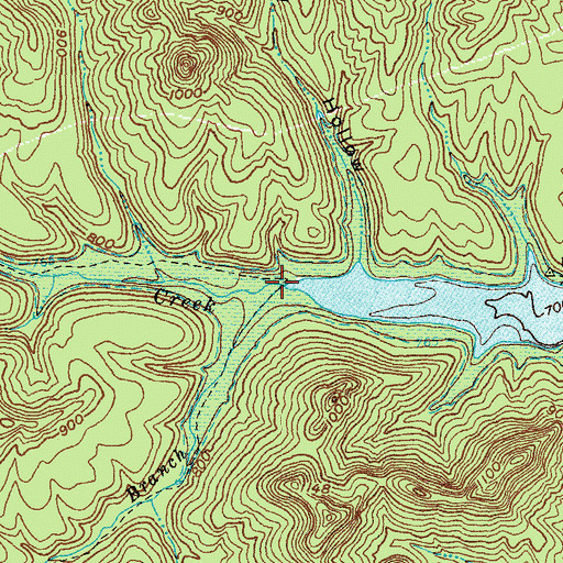 Topographic Map of Sulphur Branch, KY