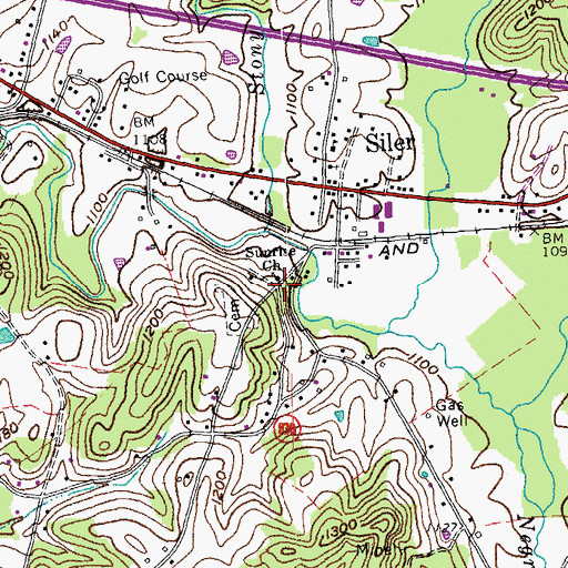 Topographic Map of Suprise Church, KY