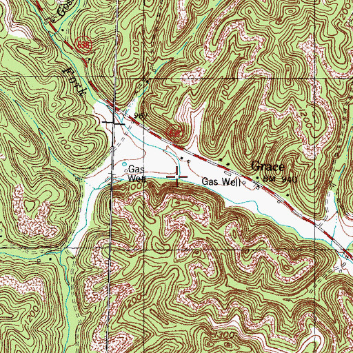 Topographic Map of Tanyard Branch, KY