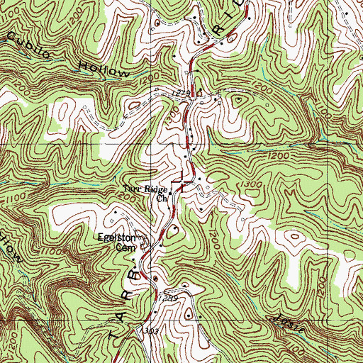 Topographic Map of Tarr Ridge School, KY