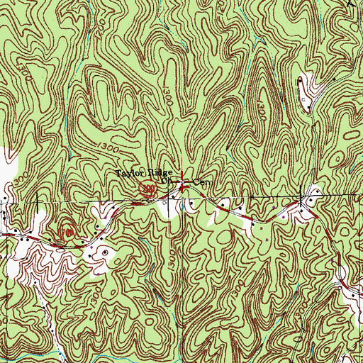 Topographic Map of Taylor Ridge Church, KY
