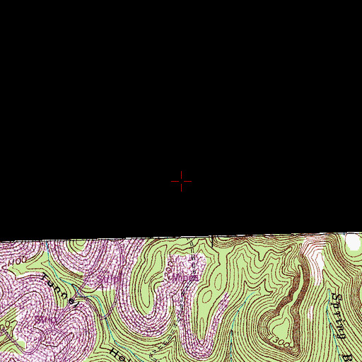 Topographic Map of The Narrows, KY