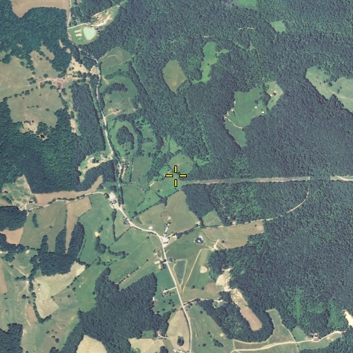 Aerial/Satellite Image of Threelinks, KY