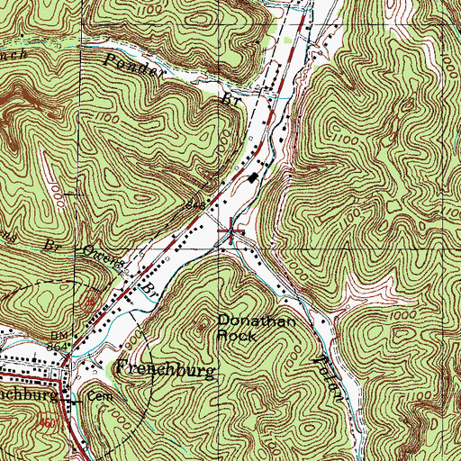 Topographic Map of Tolan Creek, KY