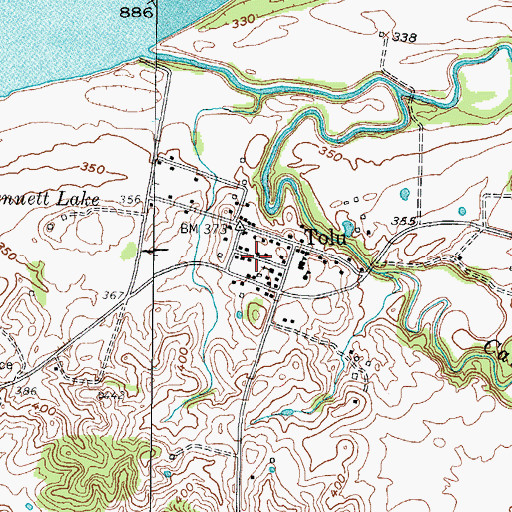 Topographic Map of Tolu, KY