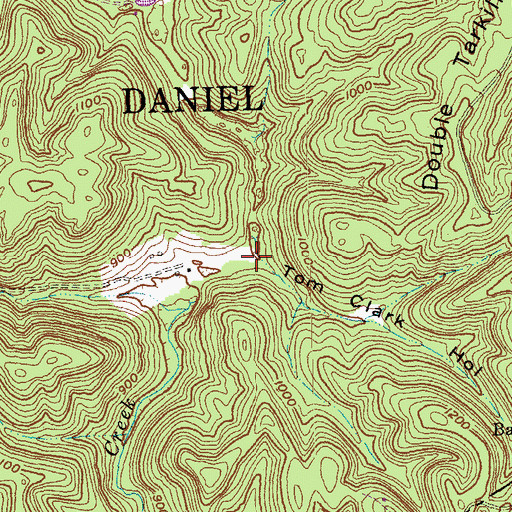 Topographic Map of Tom Clark Hollow, KY