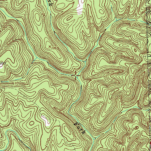 Topographic Map of Tom Fork, KY