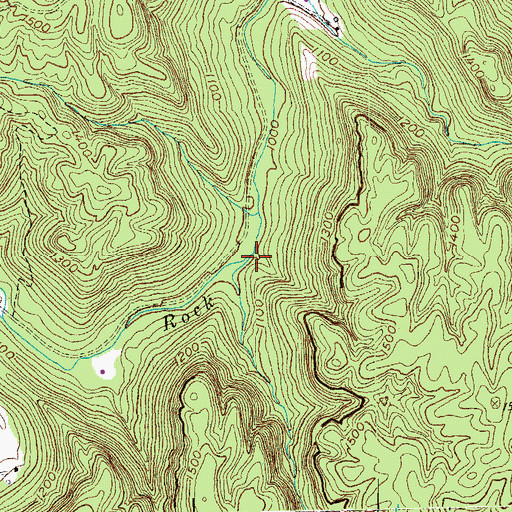 Topographic Map of Turkey Branch, KY