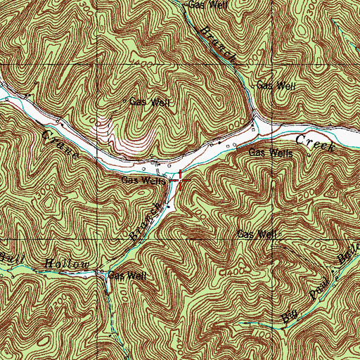 Topographic Map of Upper Crane School, KY