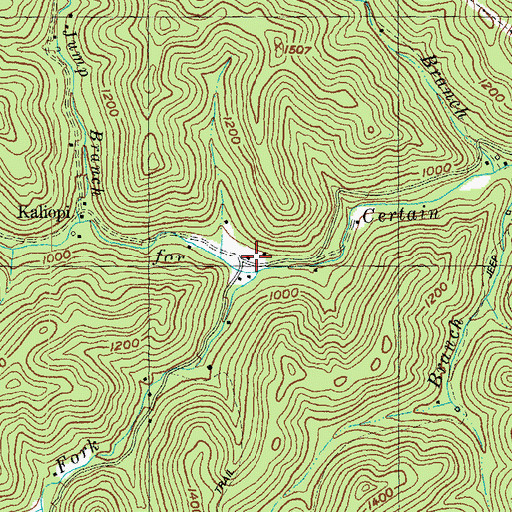 Topographic Map of Upper Hell for Certain School, KY