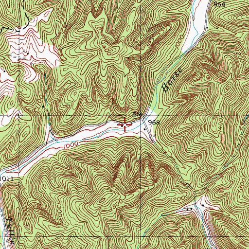 Topographic Map of Upper Horse Creek School, KY