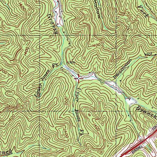 Topographic Map of Upper Jones Fork, KY