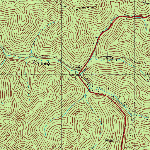 Topographic Map of Upper MacIntosh School, KY
