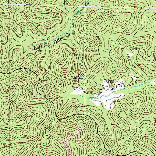 Topographic Map of Upper Mill Creek School, KY