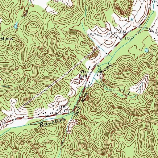 Topographic Map of Viva School, KY