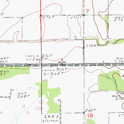 Topographic Map of Main Ditch, AR