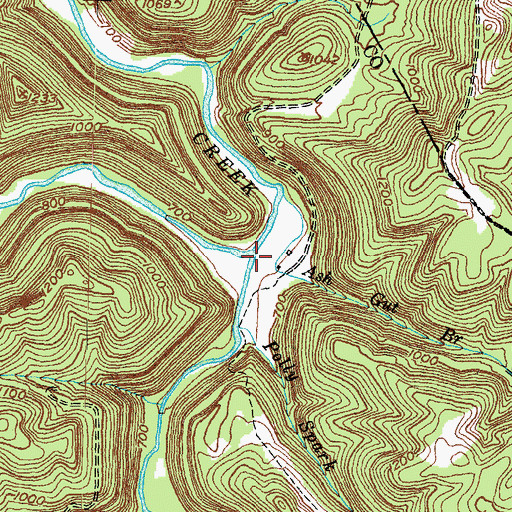 Topographic Map of War Fork, KY