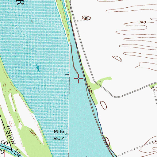Topographic Map of Wardens Slough, KY