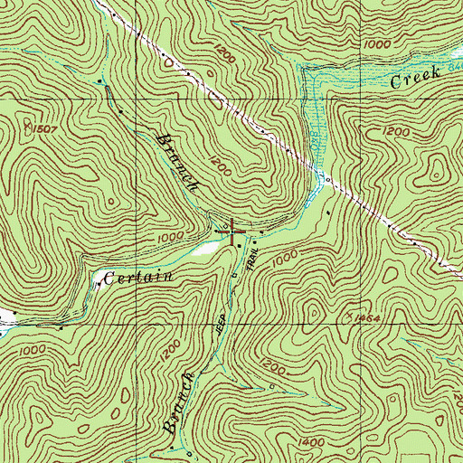 Topographic Map of Willison Branch, KY