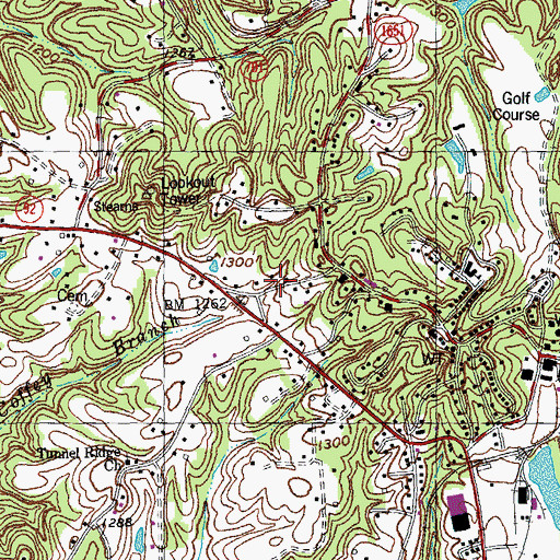 Topographic Map of American Legion Knoll, KY