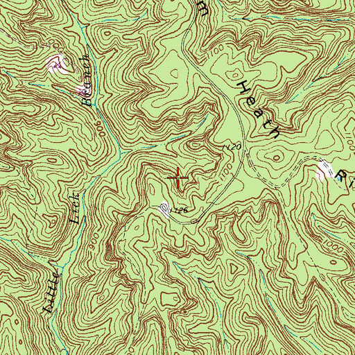 Topographic Map of Little Lick Campground, KY
