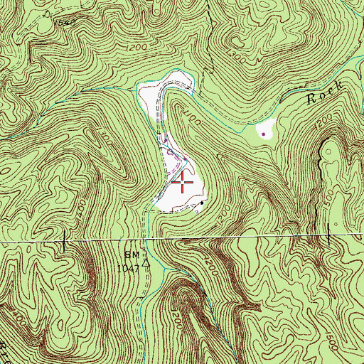 Topographic Map of Racoon Loop, KY