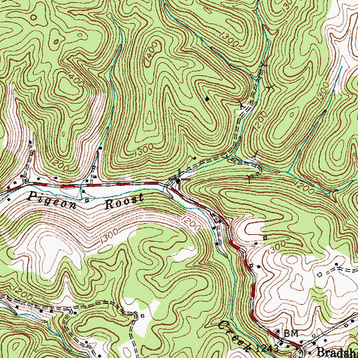 Topographic Map of McKee Work Center, KY