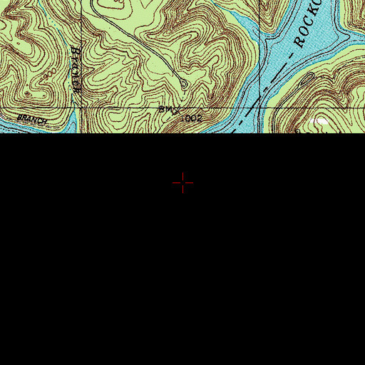 Topographic Map of Rockcastle Boat Ramp, KY