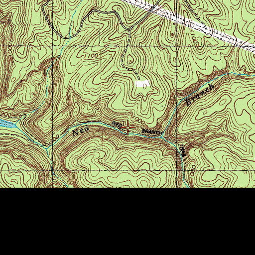 Topographic Map of Ned Branch Trail, KY
