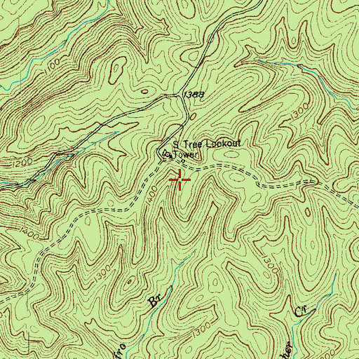 Topographic Map of S Tree Campground, KY