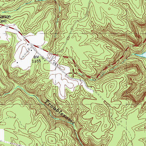 Topographic Map of Rockcastle Springs Ridge, KY