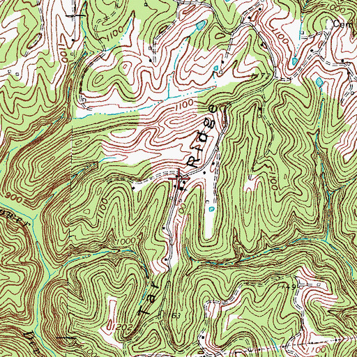 Topographic Map of Tar Ridge School, KY