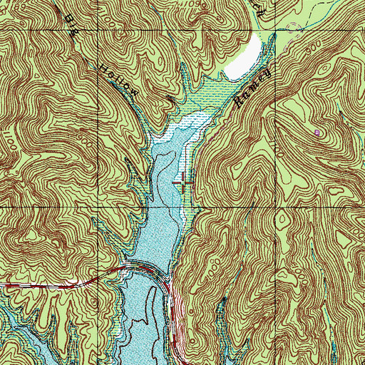 Topographic Map of Ramey Creek Picnic Area, KY