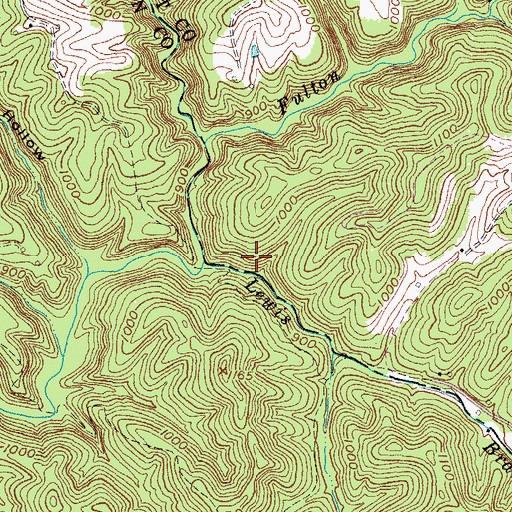 Topographic Map of Howard Shelter, KY