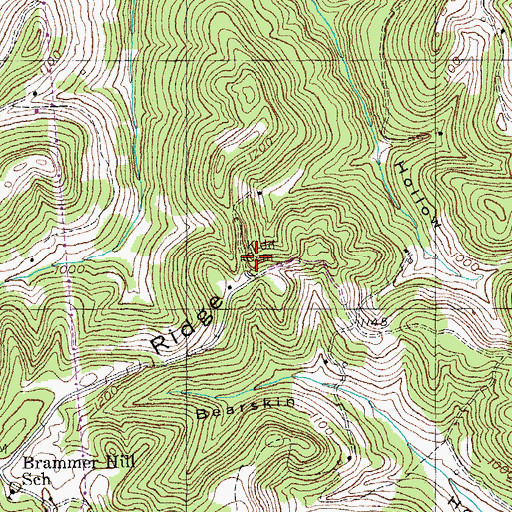 Topographic Map of Kidd Cemetery, KY