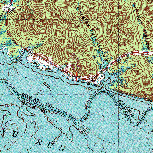 Topographic Map of Lakeview Vista, KY