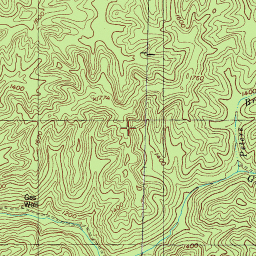 Topographic Map of Redbird Wildlife Management Area, KY