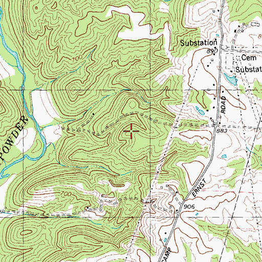 Topographic Map of Boone County, KY