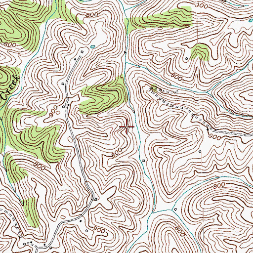 Topographic Map of Bracken County, KY