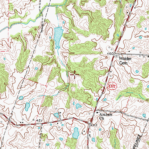 Topographic Map of Carlisle County, KY