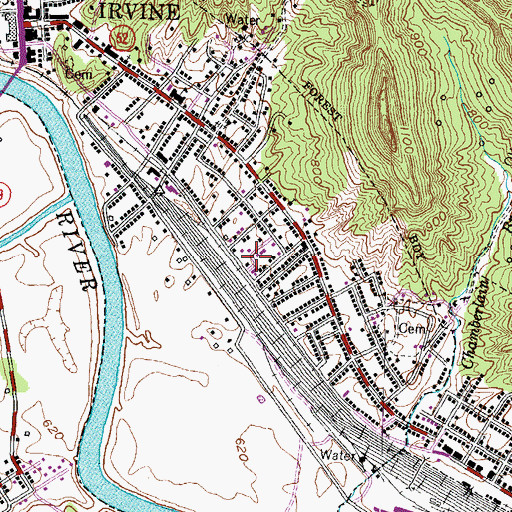Topographic Map of Estill County, KY