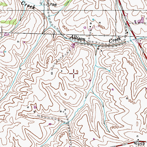 Topographic Map of Fleming County, KY
