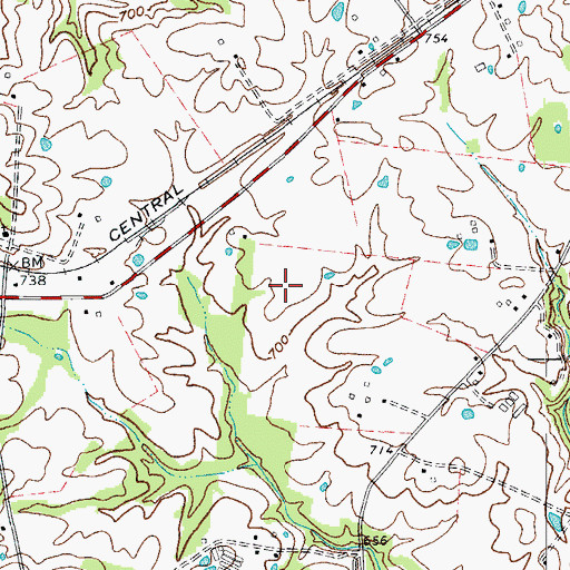 Topographic Map of Grayson County, KY