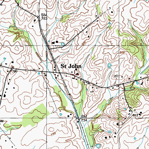 Topographic Map of Hardin County, KY