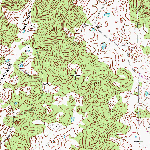 Topographic Map of Hart County, KY