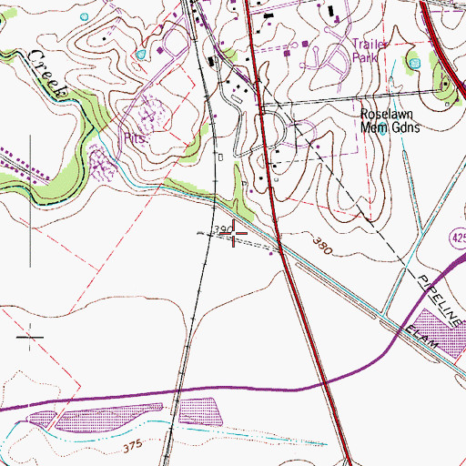Topographic Map of Henderson County, KY