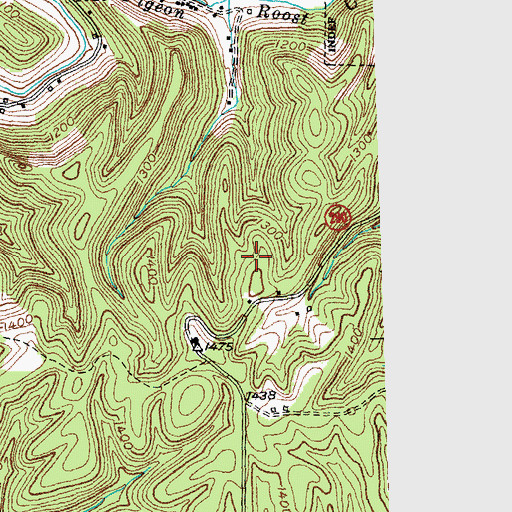 Topographic Map of Jackson County, KY