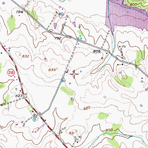 Topographic Map of Larue County, KY