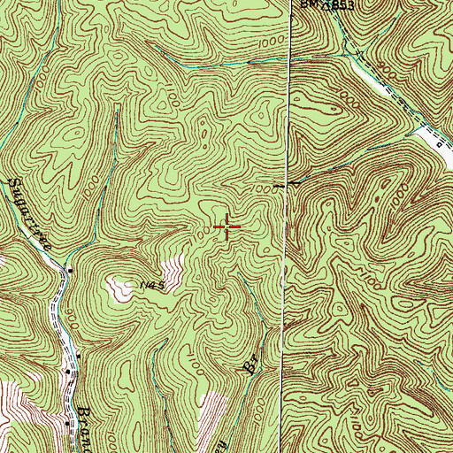 Topographic Map of Lewis County, KY